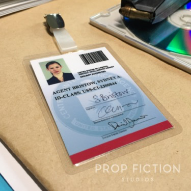 Alias - Prop Special Agent Security Access IDs / Cosplay Clip-on Central Intelligence Card Badges