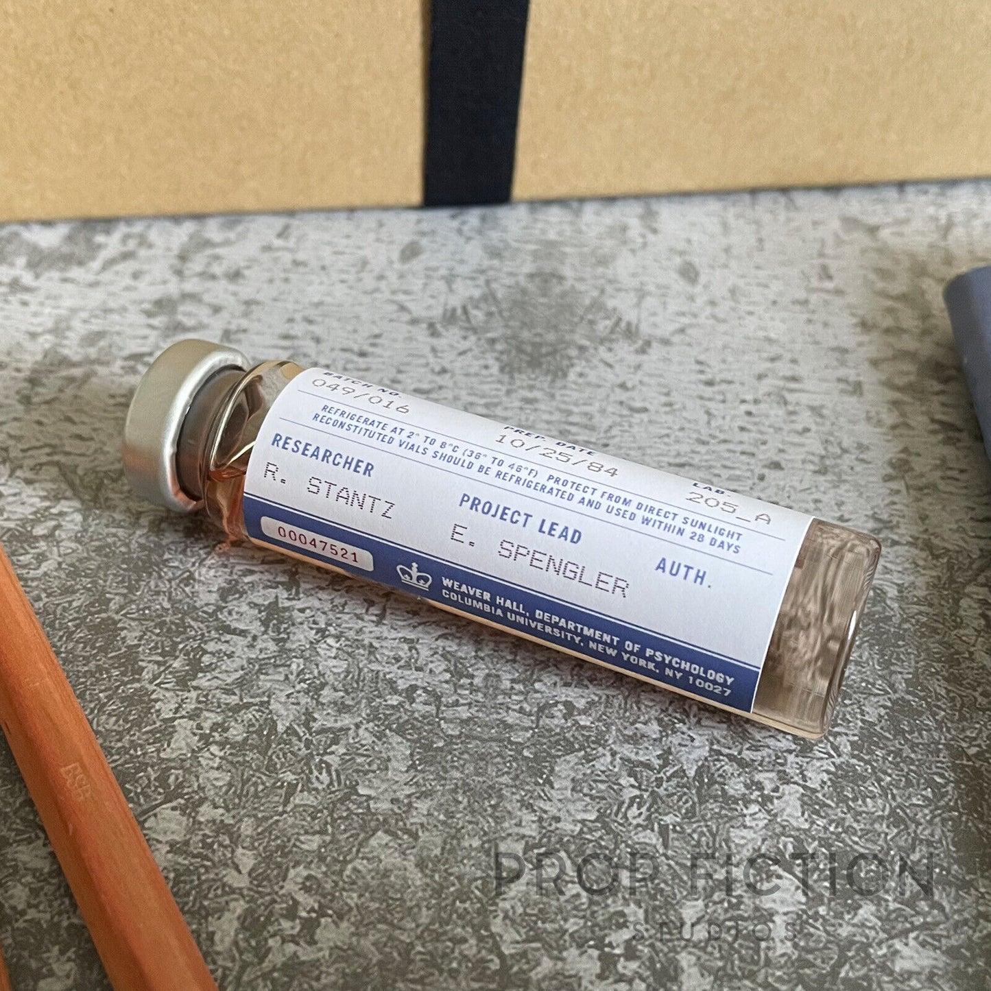 Ghostbusters Display: Prop Ectoplasm Sample Vial / Cosplay Paranormal Studies