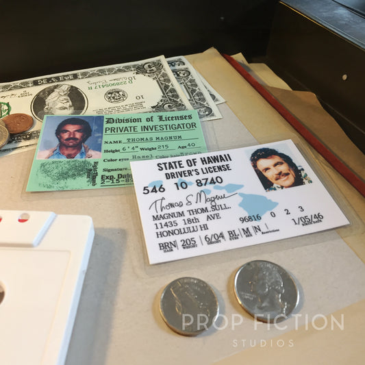 Magnum P.I. - Magnum PI lnvestigator & Hawaii Driver Licence Prop ID Cards