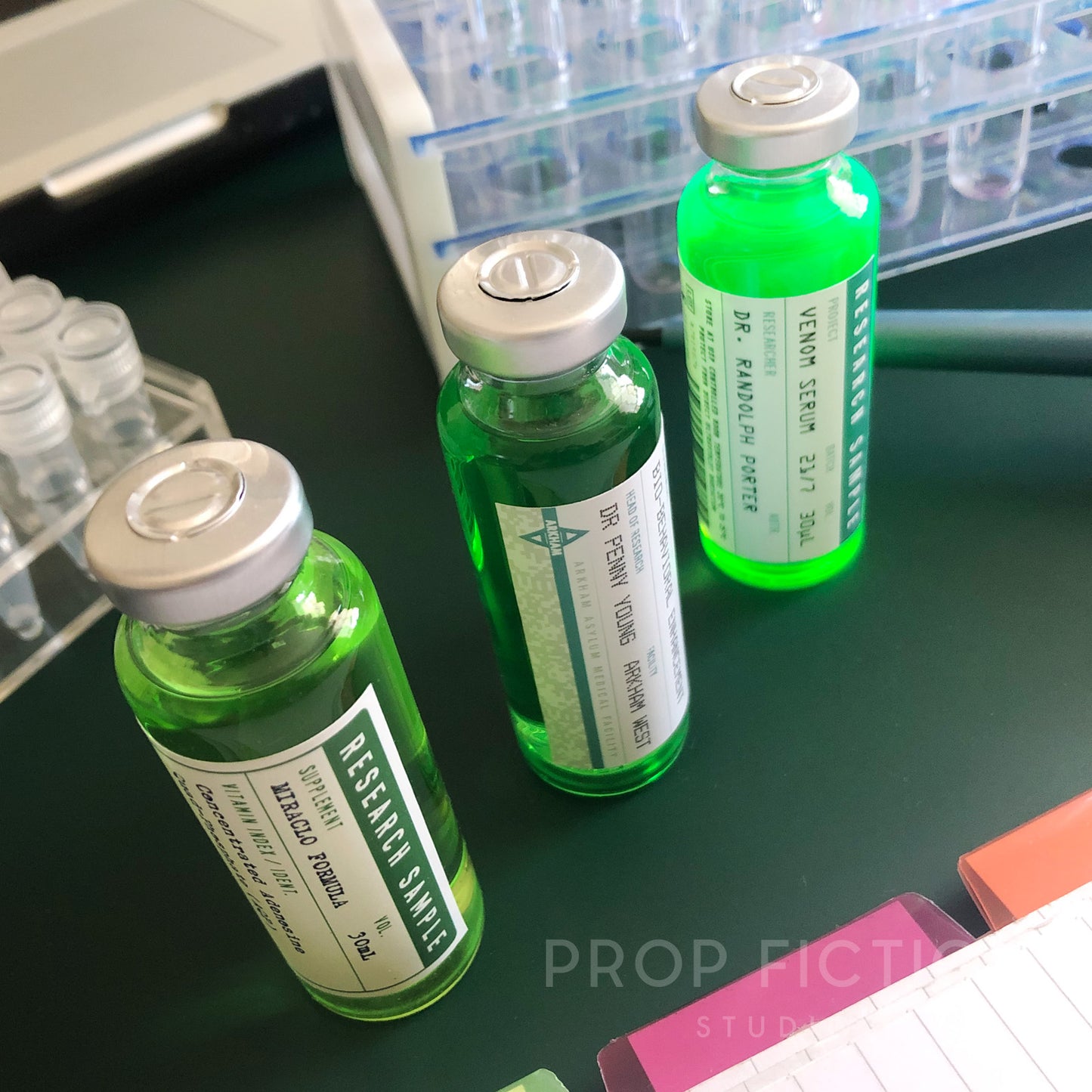 Prop 'MiracIo' / TBU ‘Titan Formula' / ‘Venom’ Cosplay / Sealed Glass Vials