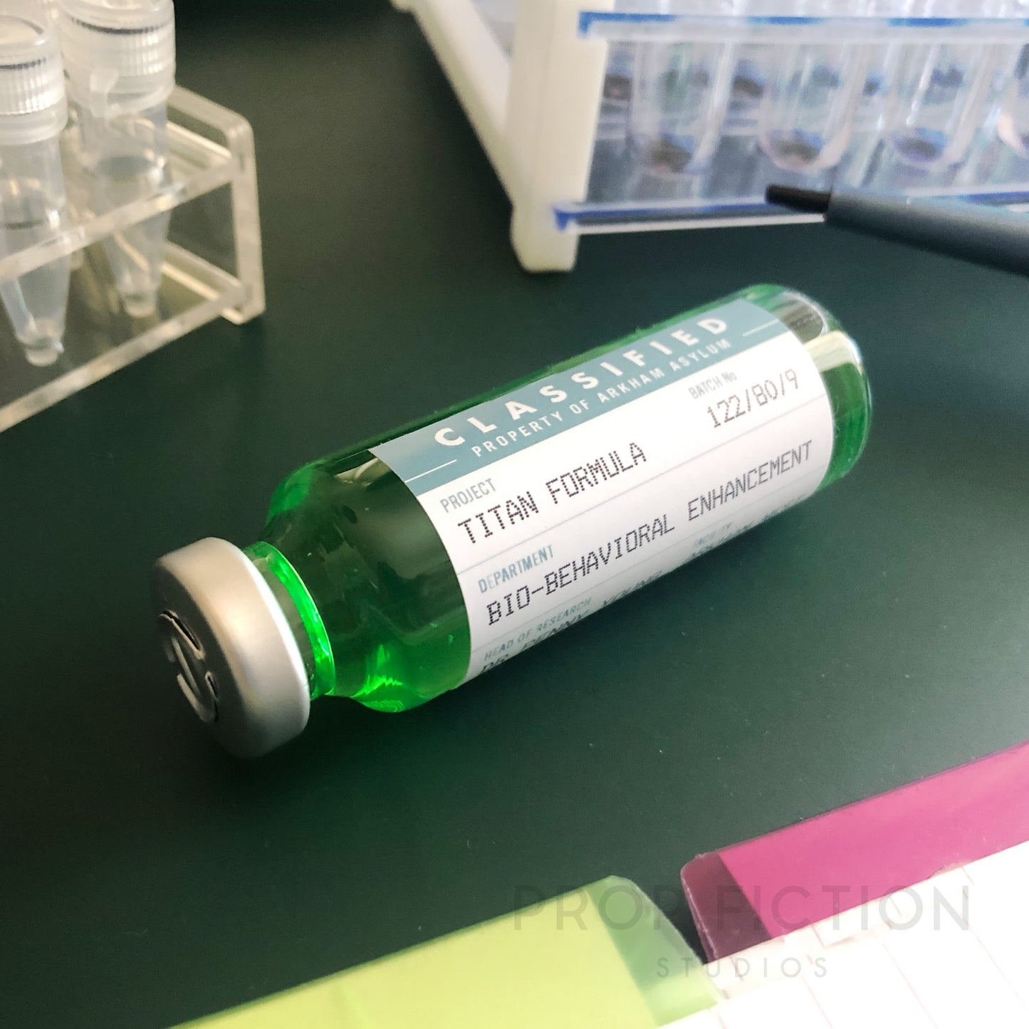 Prop 'MiracIo' / TBU ‘Titan Formula' / ‘Venom’ Cosplay / Sealed Glass Vials