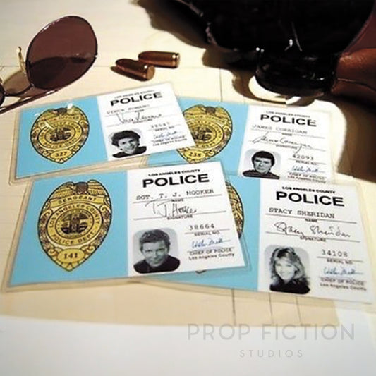 TJ Hooker: Los Angeles LCPD Display Warrant Prop ID / Cosplay Police Card Set