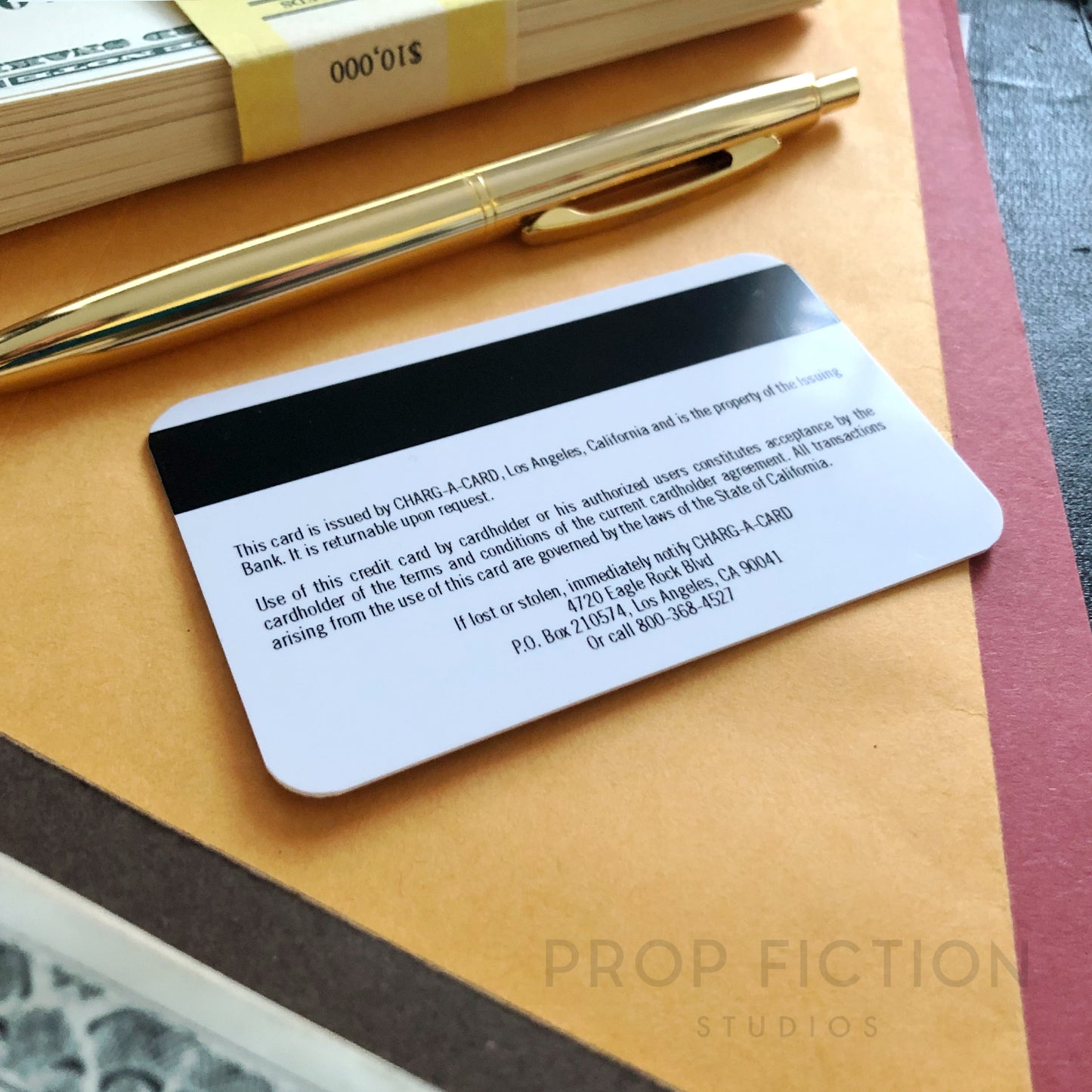 Pulp Fiction - Prop Mia Wallace 'Charg-a-Card’ Cosplay Card / Display Card