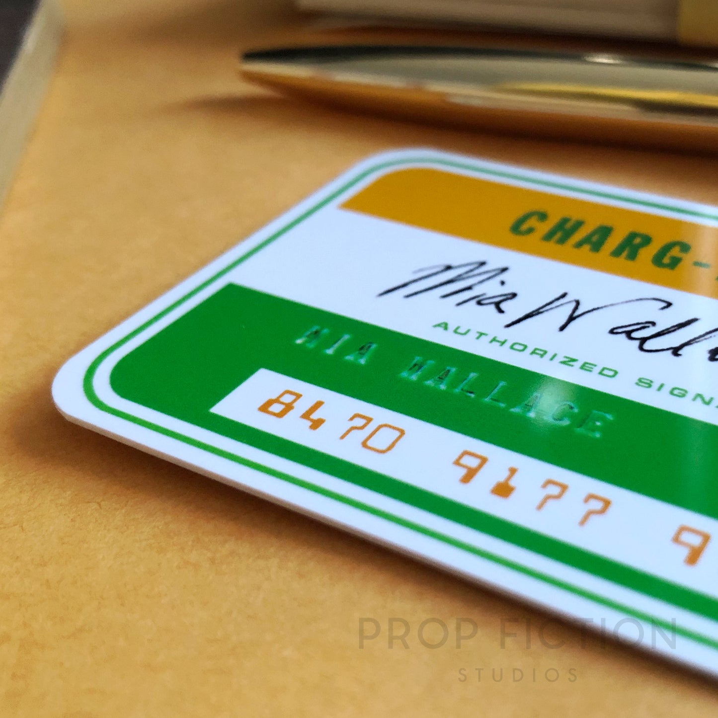 Pulp Fiction - Prop Mia Wallace 'Charg-a-Card’ Cosplay Card / Display Card