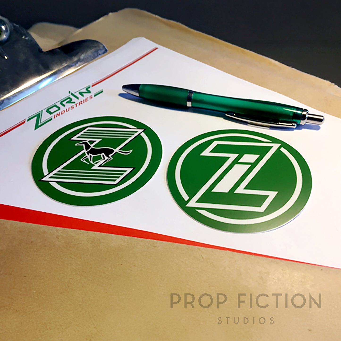 Cosplay Display: A View to a Kill - Prop Zorin Stickers / Set Dressing Decal