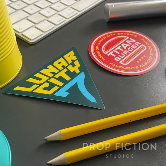 Red Dwarf Cosplay: Prop Lunar City 7 Case Sticker Set / Titan Display Decals