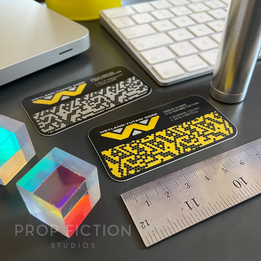 Aliens: Pair of Prop Weyland-Yutani Case Stickers / Laptop Computer Asset Tag Decals