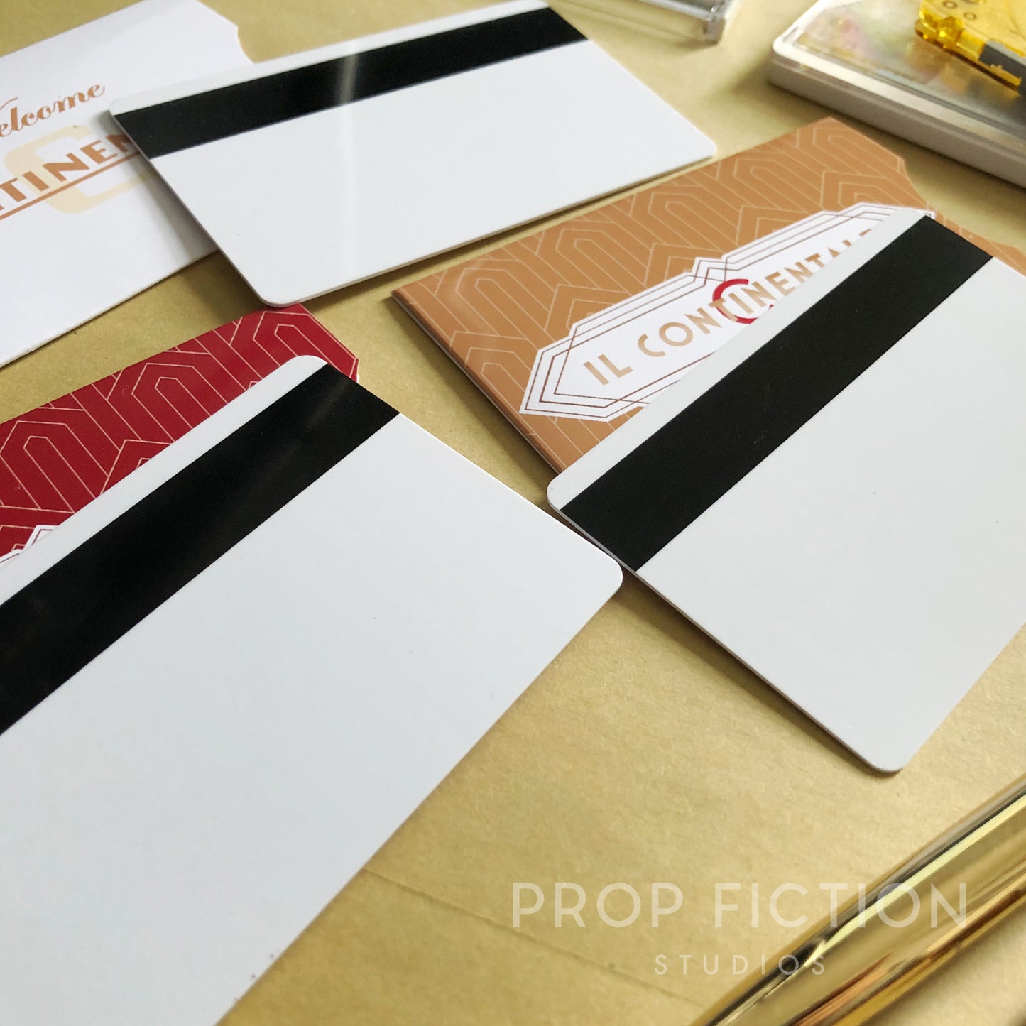 Cosplay Prop Continental Hotel Key Cards / Room Security Access 3 Card Set