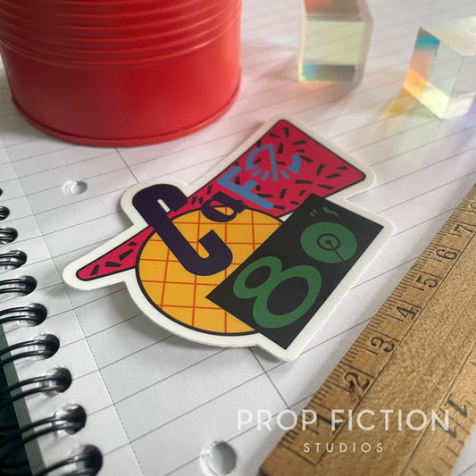 Back to the Future II - Café 80s Prop Laptop Sticker / Set Dressing Decal