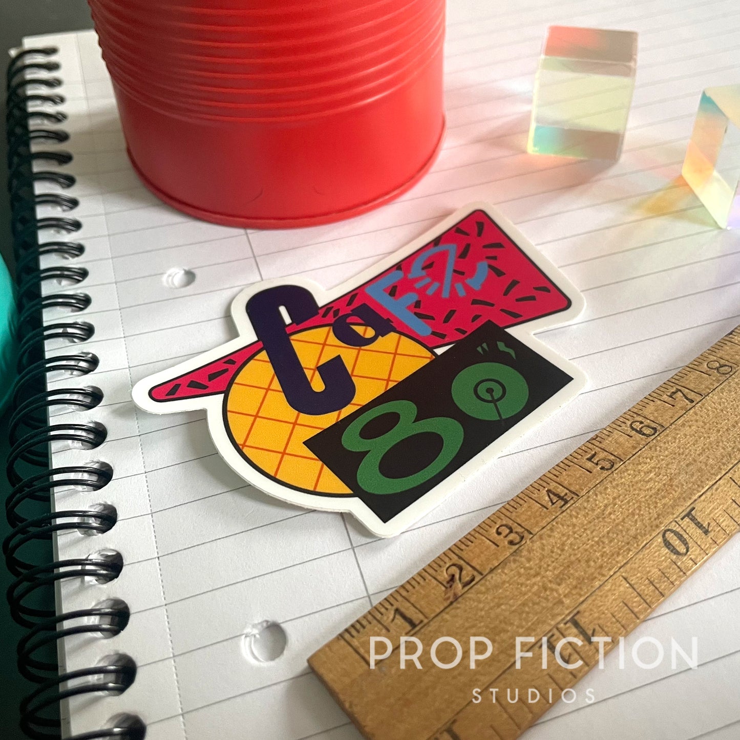 Back to the Future II - Café 80s Prop Laptop Sticker / Set Dressing Decal