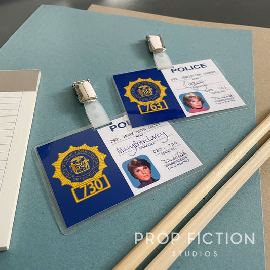 Cagney & Lacey - Detective Warrant Clip-on Prop / Cosplay Police ID Cards Version 2