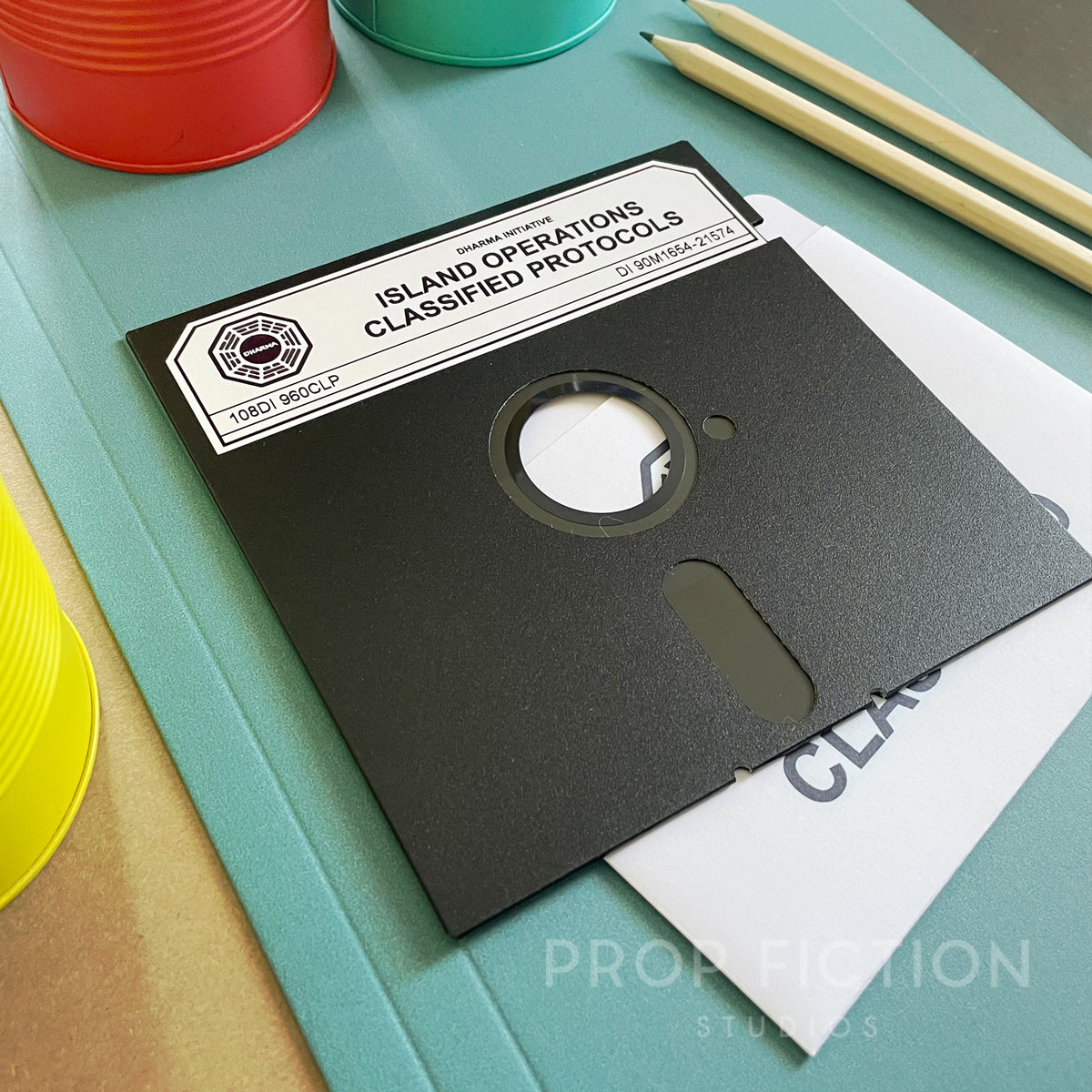 Lost: Prop Classified ‘DHARMA’ Floppy Disk / Cosplay Set Dressing 5.25” Diskette