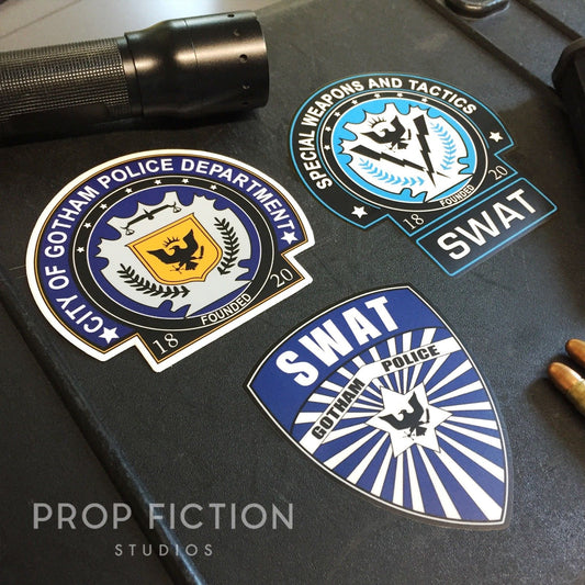 TBU / TDK: Prop Gotham Police Case Sticker / Set Dressing Display Decals