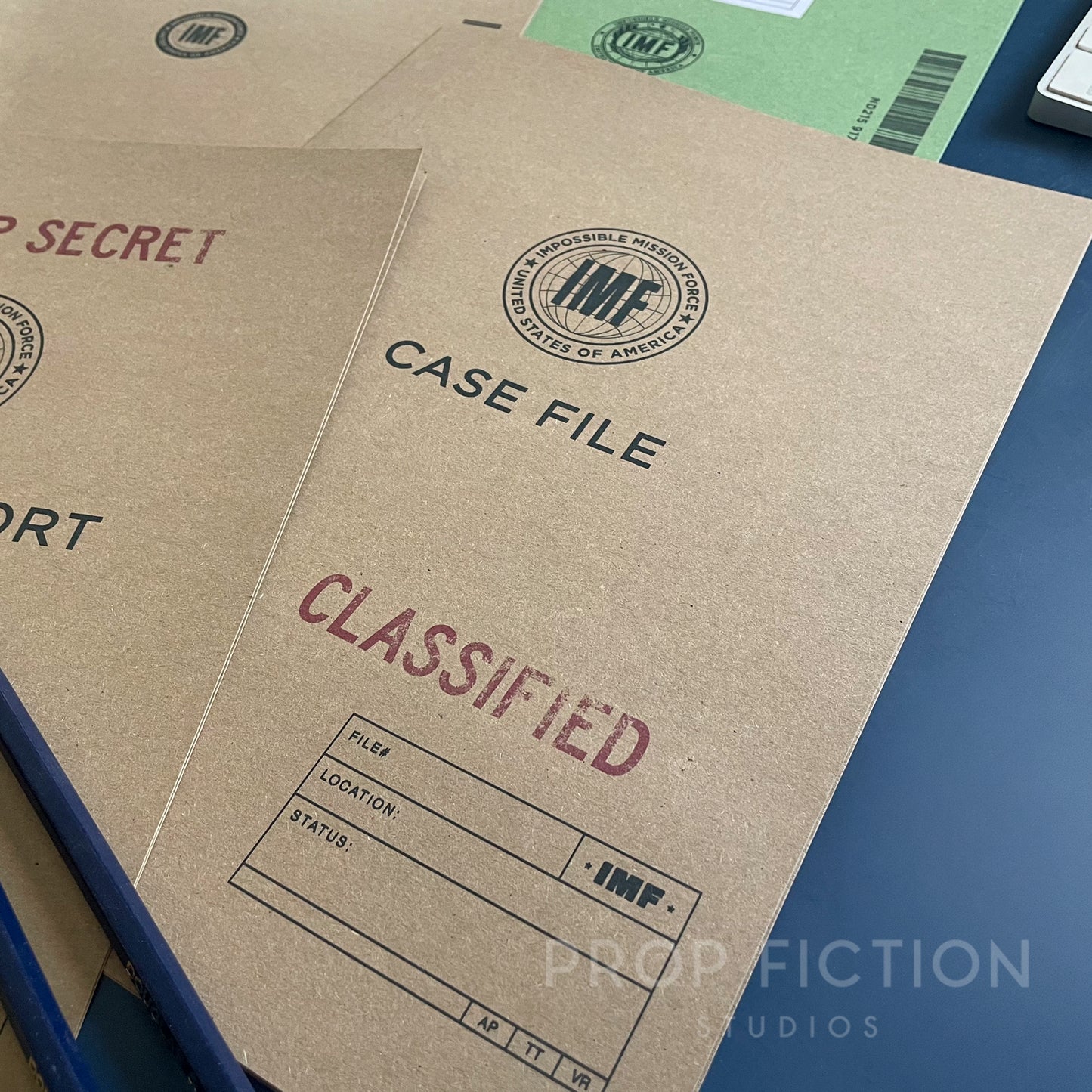Movie Prop Top Secret IMF Files / 4 x Cosplay Impossible Mission Force Spy Folder Set