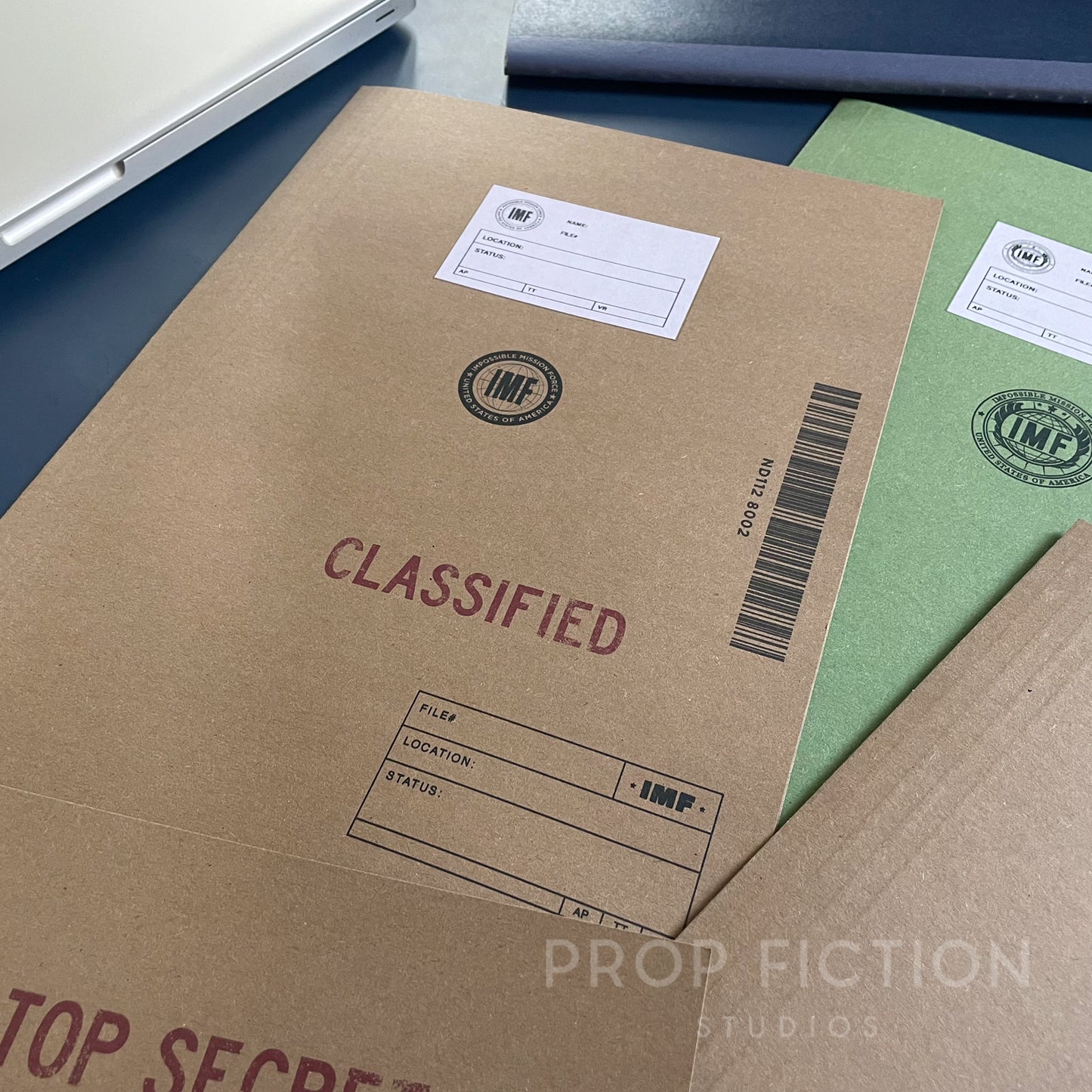 Movie Prop Top Secret IMF Files / 4 x Cosplay Impossible Mission Force Spy Folder Set