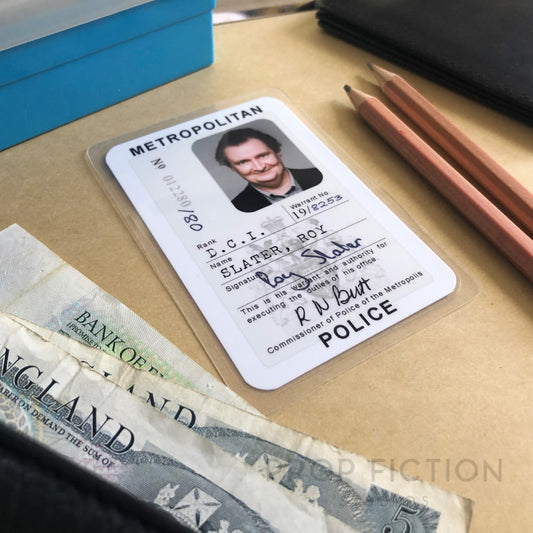 OFAH Cosplay Display: D.C.I. Prop Detective Roy Slater Warrant / Cosplay Wallet ID Card