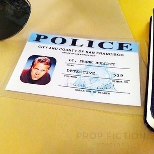 Bullitt - SFPD Detective Warrant Display Prop / Cosplay ID Display Card