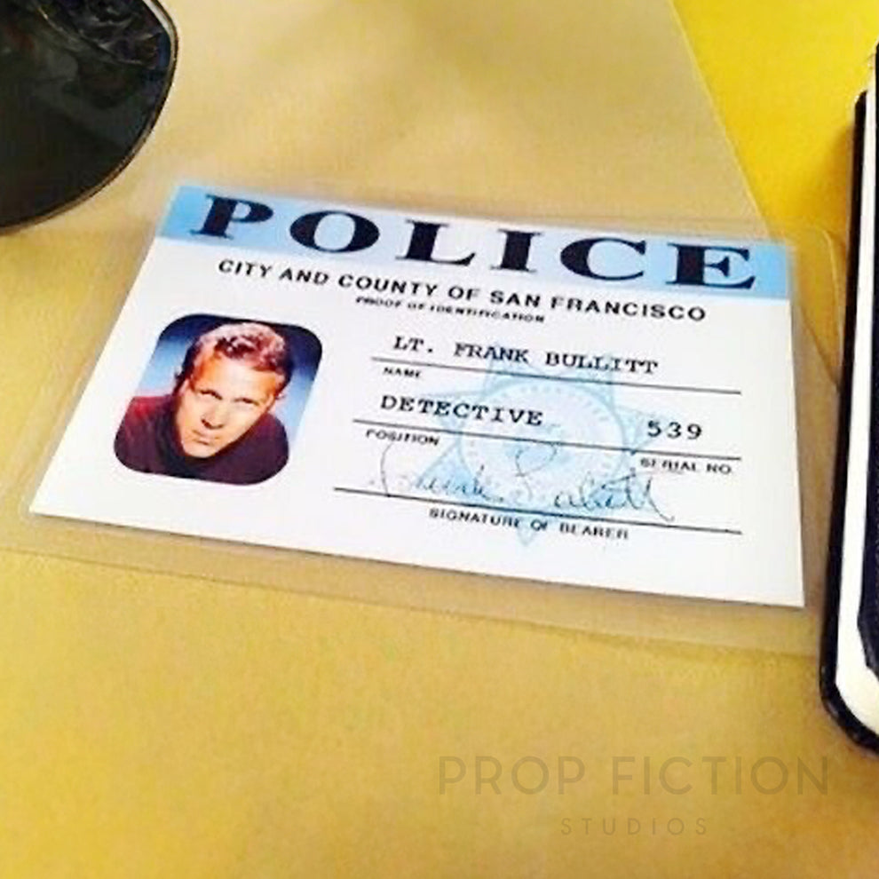 Bullitt - SFPD Detective Warrant Display Prop / Cosplay Police ID Disp ...