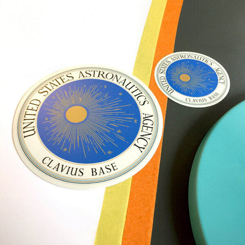 2001: A Space Odyssey - Prop USAA Clavius Base Stickers / Set Dressing Decals