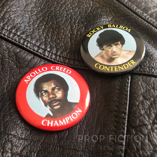 Cosplay Costume Badges: Prop Rocky / Creed 2.25” Button Badges / Display Badges