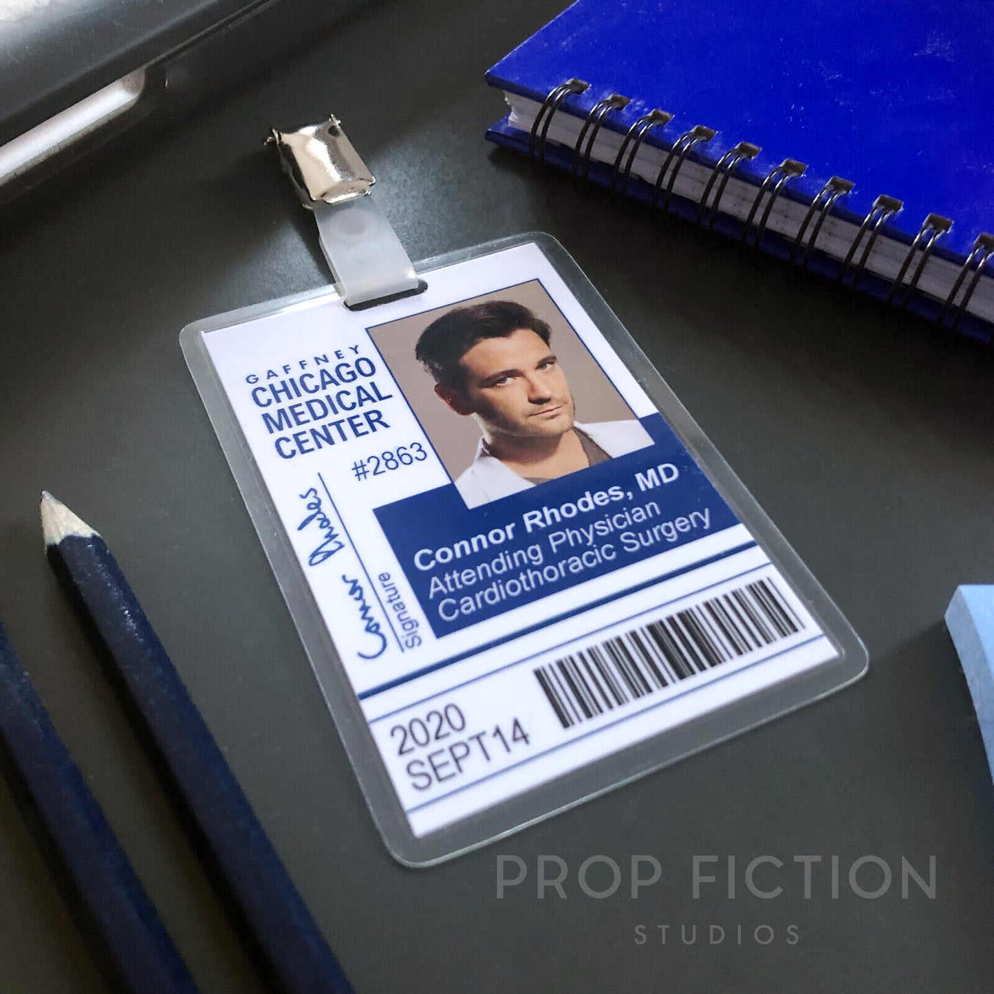 Chicago Med - Prop Gaffney Medical Access IDs / Hospital Clip-on Cosplay Cards