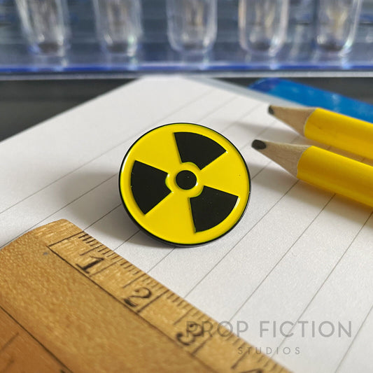 Costume Cosplay Badge: Radioactive Symbol / Popular Culture Nuclear Lapel Pin