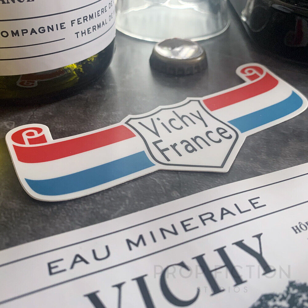 Prop Wartime Vichy Water Bottle Labels / Casablanca Renault Display Sticker Set