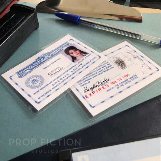 Silence of the Lambs: Prop Special Agent Warrant / Wallet Cosplay ID Cards