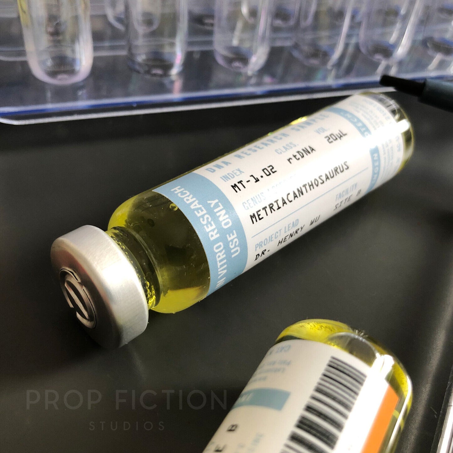 Dinosaur Cosplay Vials: Prop InGen Laboratory Samples / JP Cosplay Research Vials