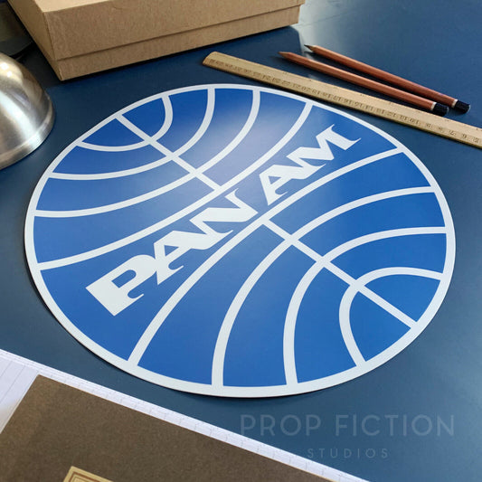 2001: A Space Odyssey - Huge Prop Pan Am Clipper Sticker / 12” Set Dressing Decal