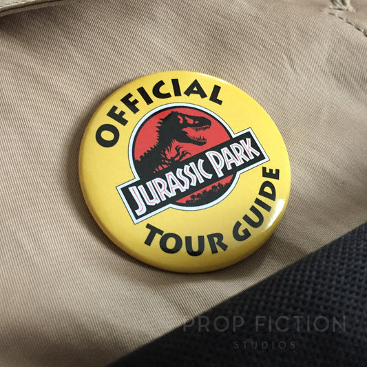 JP / JPU: Prop Official Tour Guide 2.25” Button Badge / Cosplay Costume