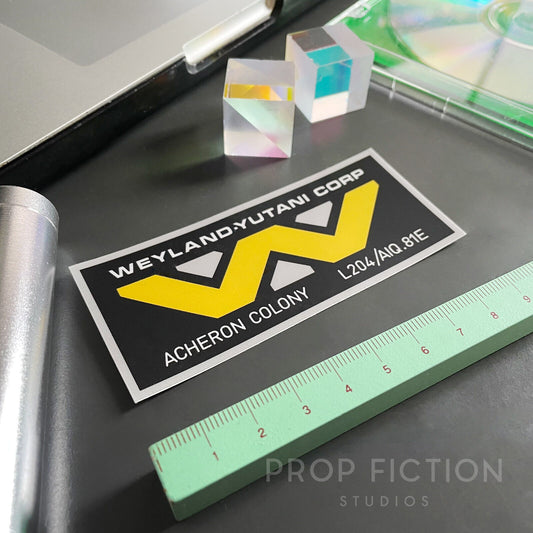 Cosplay Set Dressing Display: Prop Weiland-Yutani Acheron Colony Sticker / Cosplay Equipment Decal