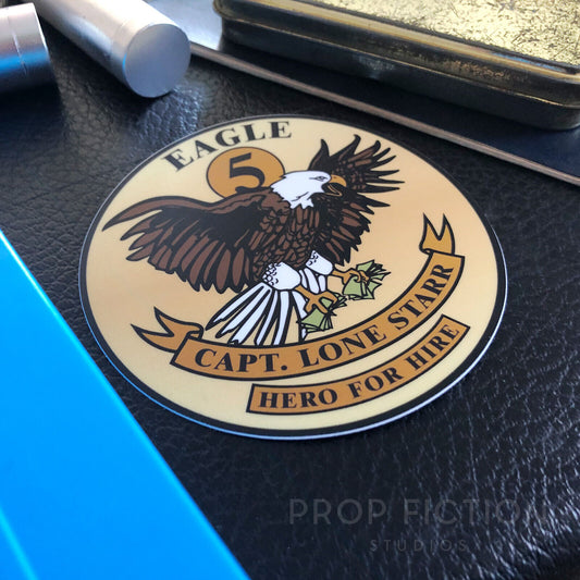 Spaceballs: Prop 'Eagle 5' Lone Starr Case Sticker / Vehicle Equipment Decal