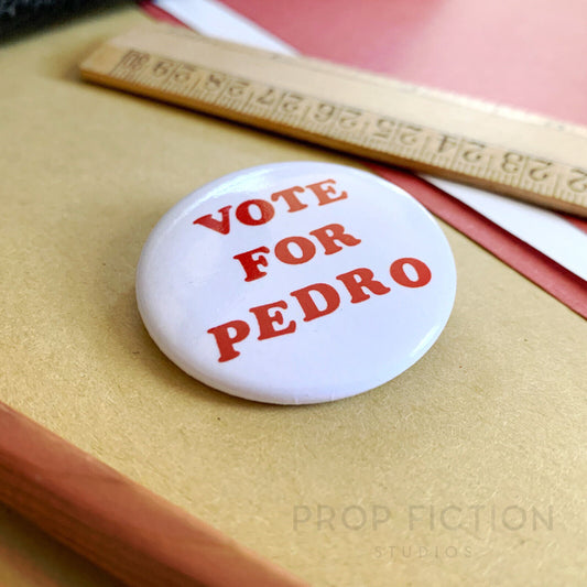 Napoleon Dynamite: Prop 'Vote for Pedro' Cosplay 1.5” Button Costume Badge