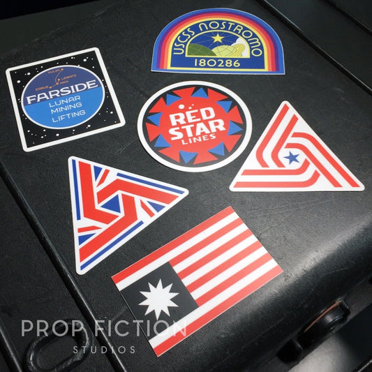 Cosplay Set Dressing Display: Prop USCSS Nostromo Starfreighter Stickers / Spaceship Equipment Decals