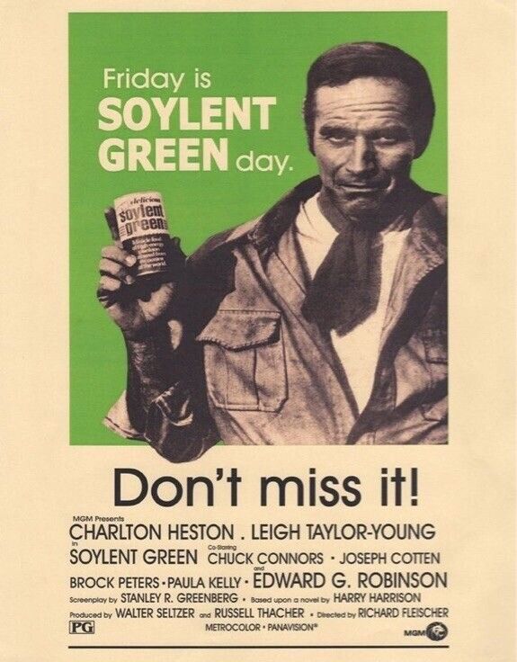 Soylent Green: Pair of Prop Promo Soylent Green Food Can Paper Labels