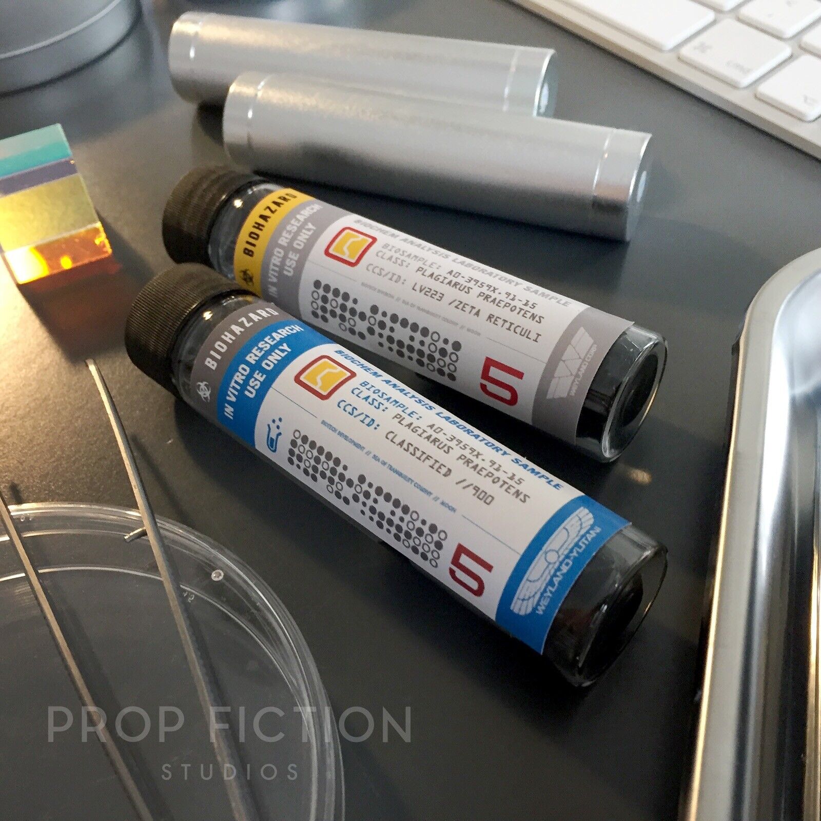 Prometheus / Alien: Covenant - Prop Sample Vials / Cosplay Glass Speci ...