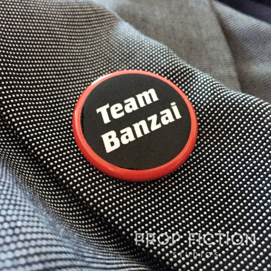 Buckaroo Banzai / Ready Player One: Prop 'Team Banzai' 1.25" Button Lapel Badge