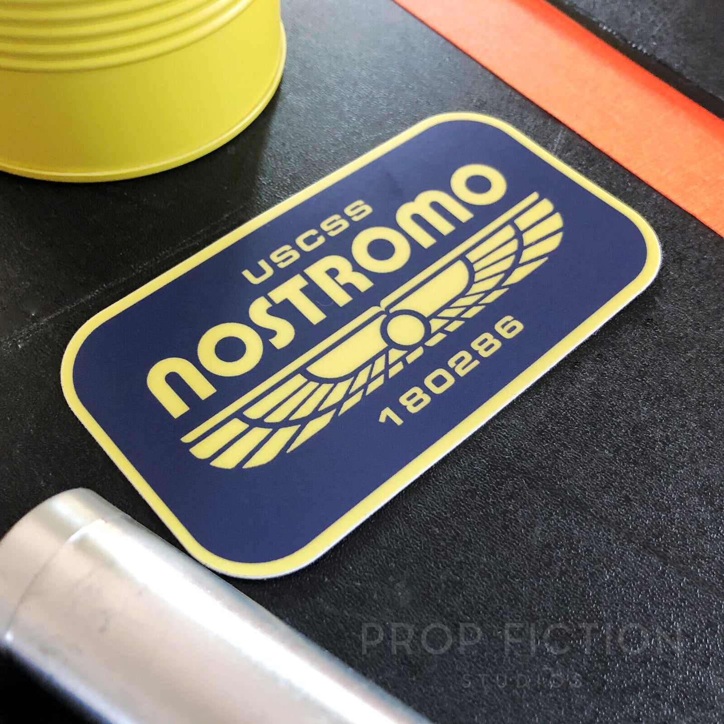 Cosplay Set Dressing Display: Prop USCSS Nostromo Starfreighter Crew Sticker / Equipment Display Decal