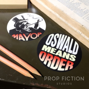 BR / TBU - Prop Oswald Cobblepot for Mayor Stickers / Set Dressing Decals