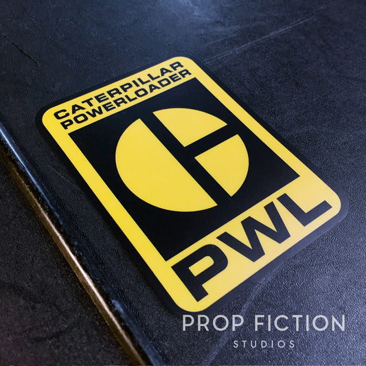 Cosplay Set Dressing Display: Prop Powerloader PWL Case Sticker / Heavy Equipment Cosplay Decal