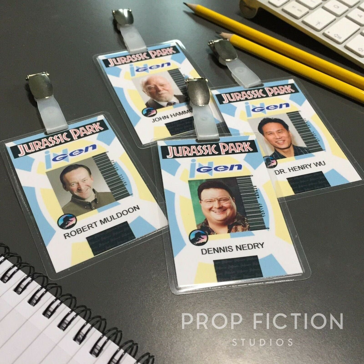 JP / JPU - Prop InGen Security Clip-on Badges / Employee Cosplay ID Cards