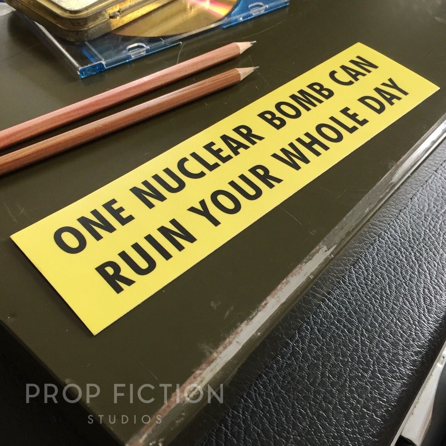 Back to the Future - Prop Doc’s Van 'Nuclear Bomb' Bumper Sticker / Car Decal