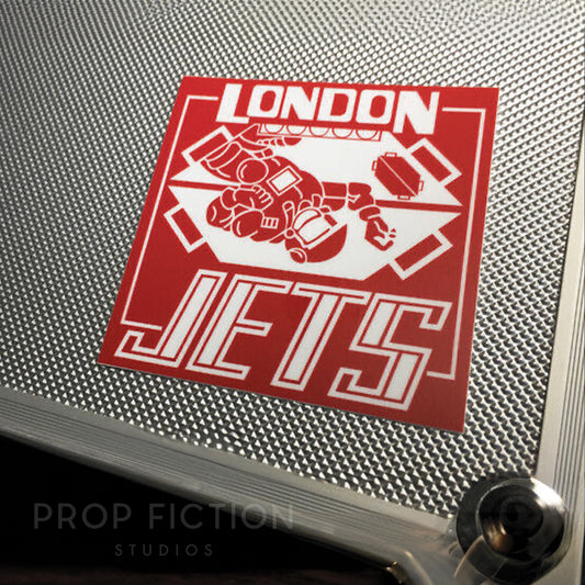 Cosplay Display Prop: London Jets Zero-G Case Sticker / Spaceship Set Dressing