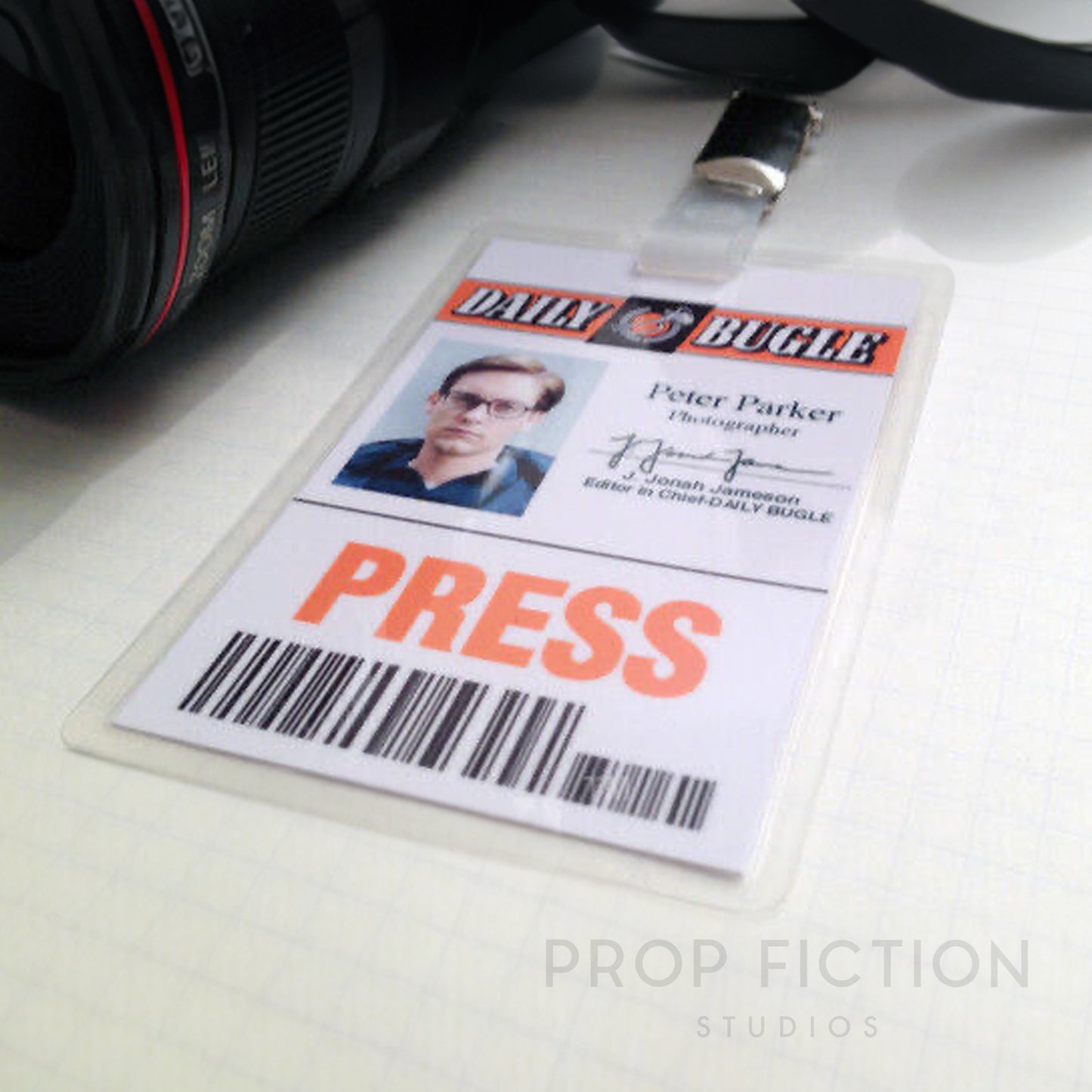 Cosplay Costume Prop - Peter Parker Clip-on Prop / Cosplay Press Pass ID Card