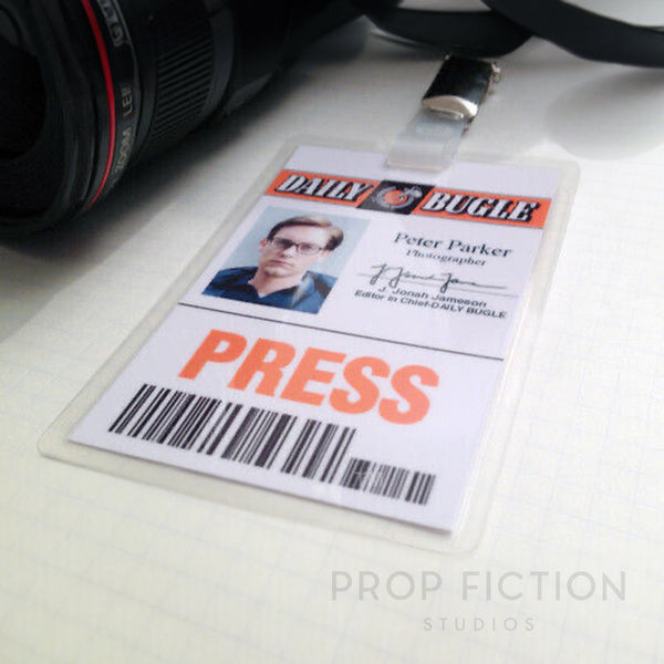 Spiderman: Prop Peter Parker Clip-on Prop / Cosplay Press Pass ID Card ...