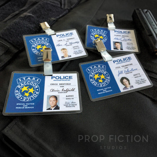 Resident Evil: Prop STARS Raccoon City PD Clip-on Cosplay ID Set